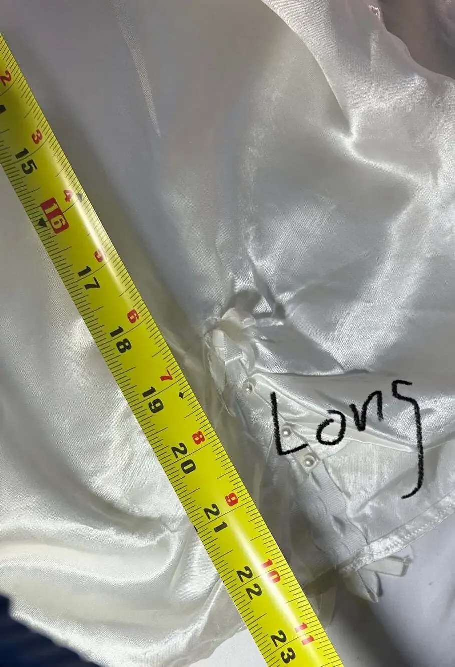 Small satin christening gown or wedding costume has condition issues READ
